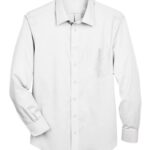 Men's Tall Crown Collection® Solid Stretch Twill Woven Dress Shirt