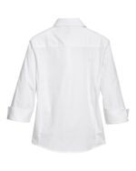 Women's Perfect Fit™ Three-Quarter Sleeve Stretch Poplin Dress Shirt - Image 2
