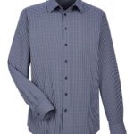 Men's CrownLux Performance® Tonal Mini Check Woven Dress Shirt