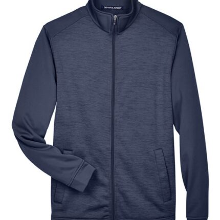 Men's Newbury Colorblock Mélange Fleece Full-Zip jacket