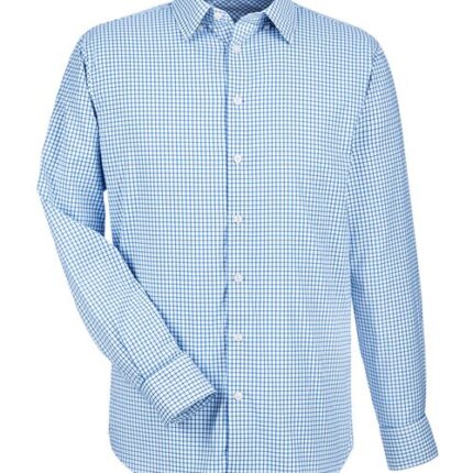 Men's CrownLux Performance® Micro Windowpane Woven Dress Shirt
