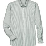 Men's Crown Collection® Banker Stripe Woven Dress Shirt