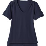 Women's CrownLux Performance® Plaited Rolled Sleeve Shirt