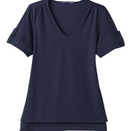 Women's CrownLux Performance® Plaited Rolled Sleeve Shirt