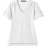 Women's CrownLux Performance® Plaited Rolled Sleeve Shirt