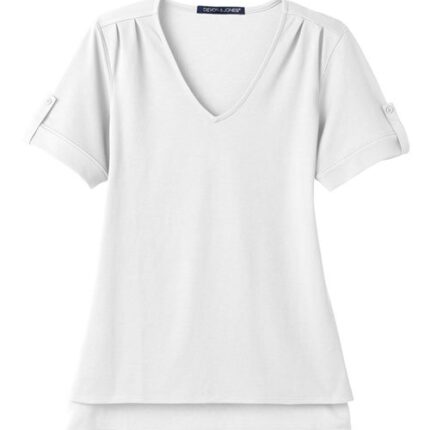 Women's CrownLux Performance® Plaited Rolled Sleeve Shirt