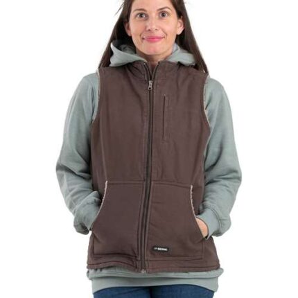 Women's Sherpa-Lined Softstone Duck Vest