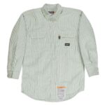 Men's Tall Flame-Resistant Down Plaid Work Shirt