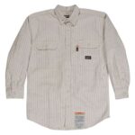 Men's Tall Flame-Resistant Down Plaid Work Shirt