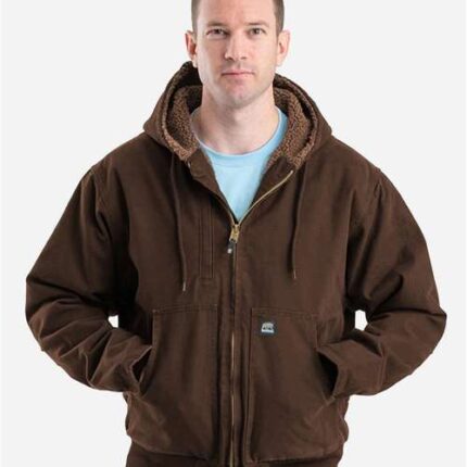 Men's Highland Flex180® Washed Duck Hooded Work Jacket
