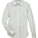 Women's Crown Collection® Micro Tattersall Woven Dress Shirt