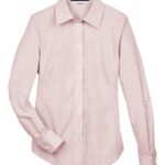 Women's Crown Collection® Micro Tattersall Woven Dress Shirt
