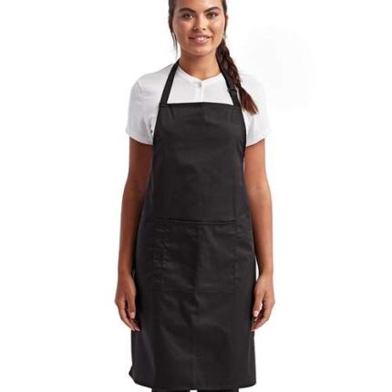 Recycled Pocket Bib Apron
