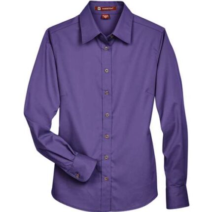 Women's Easy Blend™ Long Sleeve Twill Dress Shirt with Stain-Release