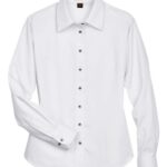 Women's Easy Blend™ Long Sleeve Twill Dress Shirt with Stain-Release