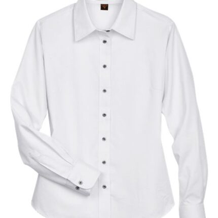 Women's Easy Blend™ Long Sleeve Twill Dress Shirt with Stain-Release