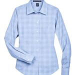 Women's Crown Collection® Glen Plaid Woven Dress Shirt