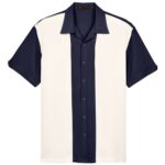 Men's Two-Tone Camp Shirt