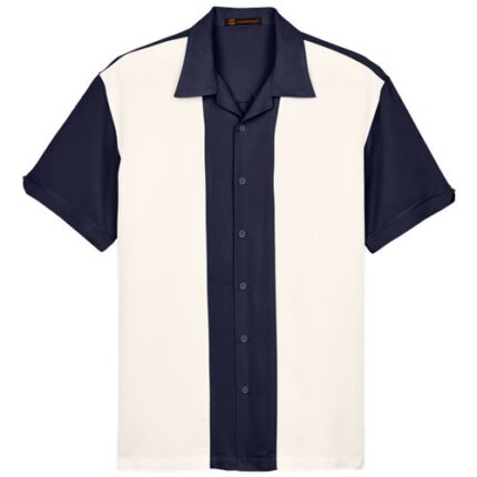 Men's Two-Tone Camp Shirt