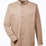 Men's Foundation Cotton Twill Dress Shirt with Teflon