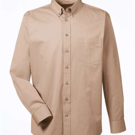 Men's Foundation Cotton Twill Dress Shirt with Teflon