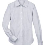 Women's Crown Collection® Micro Tattersall Woven Dress Shirt