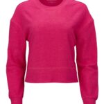 Women's Ribbed Knit Cropped Boxy Crew