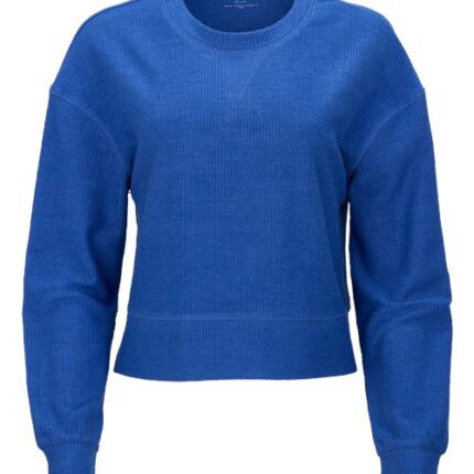 Women's Ribbed Knit Cropped Boxy Crew