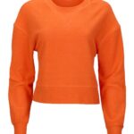 Women's Ribbed Knit Cropped Boxy Crew