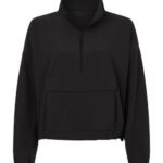Women's Stretch Woven Quarter-Zip Pullover