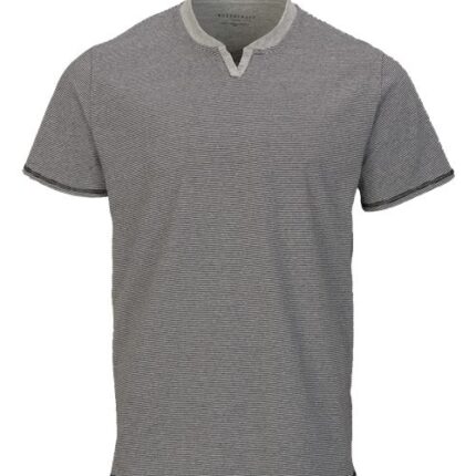 Men's Striped V-Notch T-Shirt