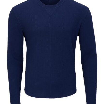 Men's Waffle Knit Long Sleeve T-Shirt