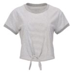 Women's Striped Tie Front T-Shirt