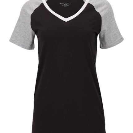 Women's Colorblocked V-Neck T-Shirt