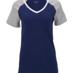 Women's Colorblocked V-Neck T-Shirt