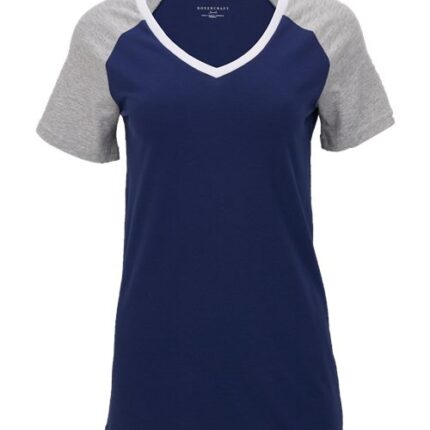 Women's Colorblocked V-Neck T-Shirt