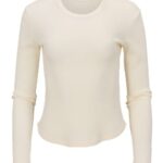 Women's Waffle Knit Baby Long Sleeve T-Shirt