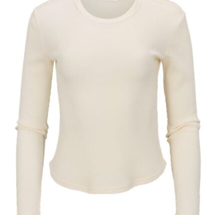 Women's Waffle Knit Baby Long Sleeve T-Shirt