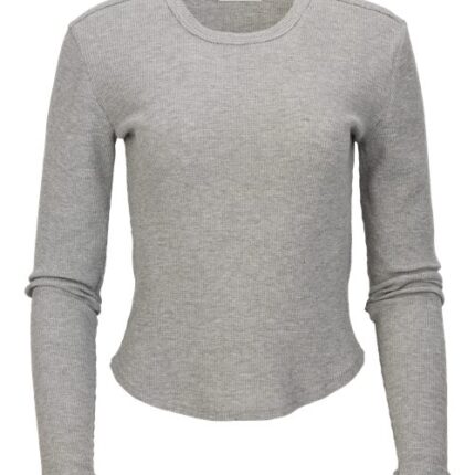 Women's Waffle Knit Baby Long Sleeve T-Shirt