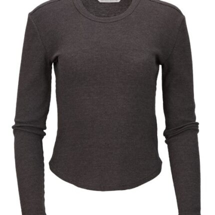 Women's Waffle Knit Baby Long Sleeve T-Shirt