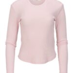 Women's Waffle Knit Baby Long Sleeve T-Shirt