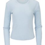 Women's Waffle Knit Baby Long Sleeve T-Shirt