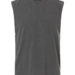Unisex Heavyweight Cotton Garment-Dyed Mid-Length Muscle Tee