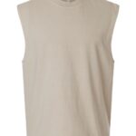 Unisex Heavyweight Cotton Garment-Dyed Mid-Length Muscle Tee