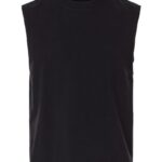 Unisex Heavyweight Cotton Garment-Dyed Mid-Length Muscle Tee
