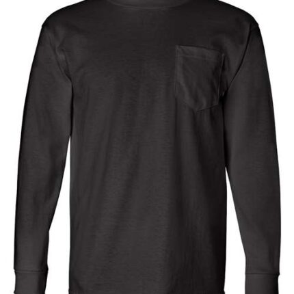 Unisex USA-Made Long Sleeve Pocket T-Shirt
