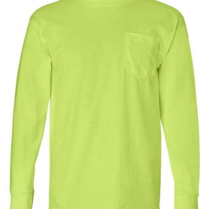 Unisex USA-Made Long Sleeve Pocket T-Shirt