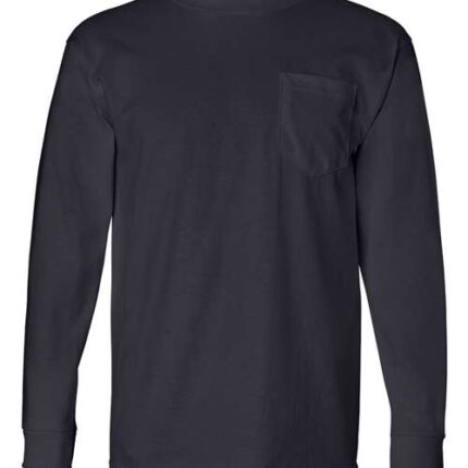 Unisex USA-Made Long Sleeve Pocket T-Shirt