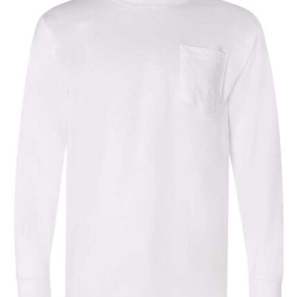 Unisex Union-Made Long Sleeve Pocket T-Shirt