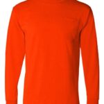 Unisex USA-Made 50/50 Long Sleeve Pocket T-Shirt